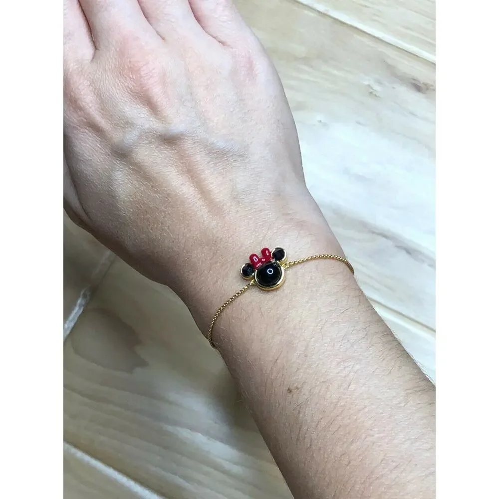Kate Spade Disney Minnie Mouse Face charm Bracelet